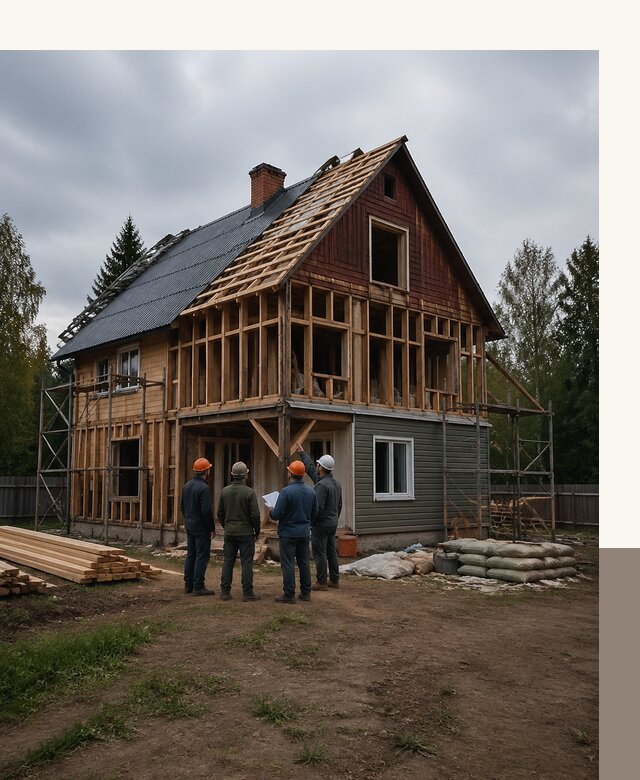 Реконструкция дачного дома в Кимрах под ключ с проектом