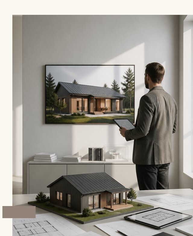 Дом 150 кв м проект и цена от 313170 руб в Кимрах А3дПро-Кмы